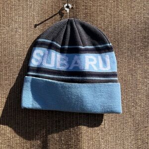 Genuine Subaru Winter Knit Hat Beanie Forester Cars Drifting Auto NWOT